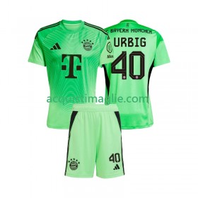 Divisa di Calcio Bayern Monaco Jonas Urbig 40 Portiere Bambino Prima 2025/2026